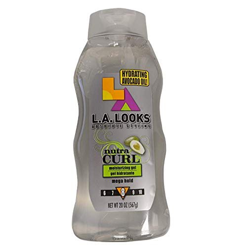 L.A. Looks Nutra Curl Mega Hold Gel 20 oz (6-Pack) – Professional Styling for Defined Curls - görsel 4