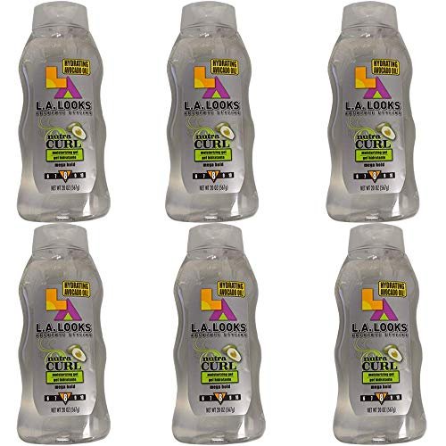 L.A. Looks Nutra Curl Mega Hold Gel 20 oz (6-Pack) – Professional Styling for Defined Curls - görsel 2