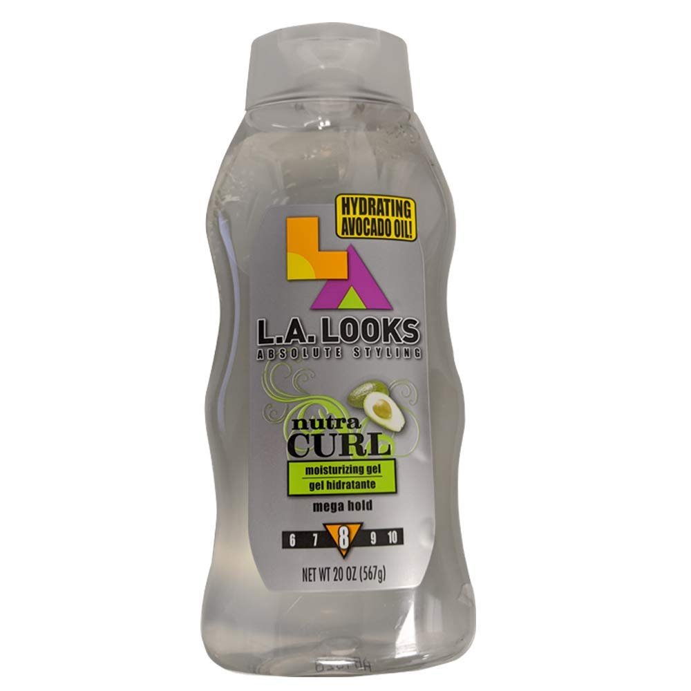 L.A. Looks Nutra Curl Mega Hold Gel 20 oz (6-Pack) – Professional Styling for Defined Curls - görsel 3