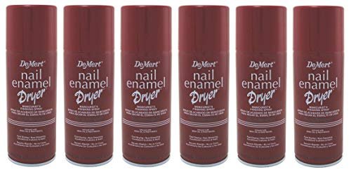 Demert Nail Enamel Dryer Spray - Fast-Drying Formula for Flawless Manicures, 7.5 oz (Pack of 6) Avelisse