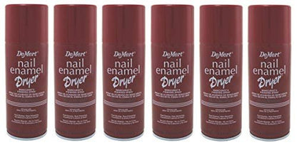 Demert Nail Enamel Dryer Spray - Fast-Drying Formula for Flawless Manicures, 7.5 oz (Pack of 6) Avelisse