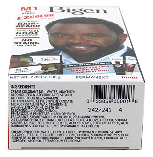 Bigen EZ Color for Men Jet Black Kit (6 Pack) - Easy No-Mix Hair Color Avelisse
