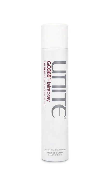 UNITE Hair GO365 Hairspray – Adjustable 3-in-1 Styling Spray, Flexible to Strong Hold, Brushable & Non-Flaking, Humidity-Resistant, 10 oz Avelisse