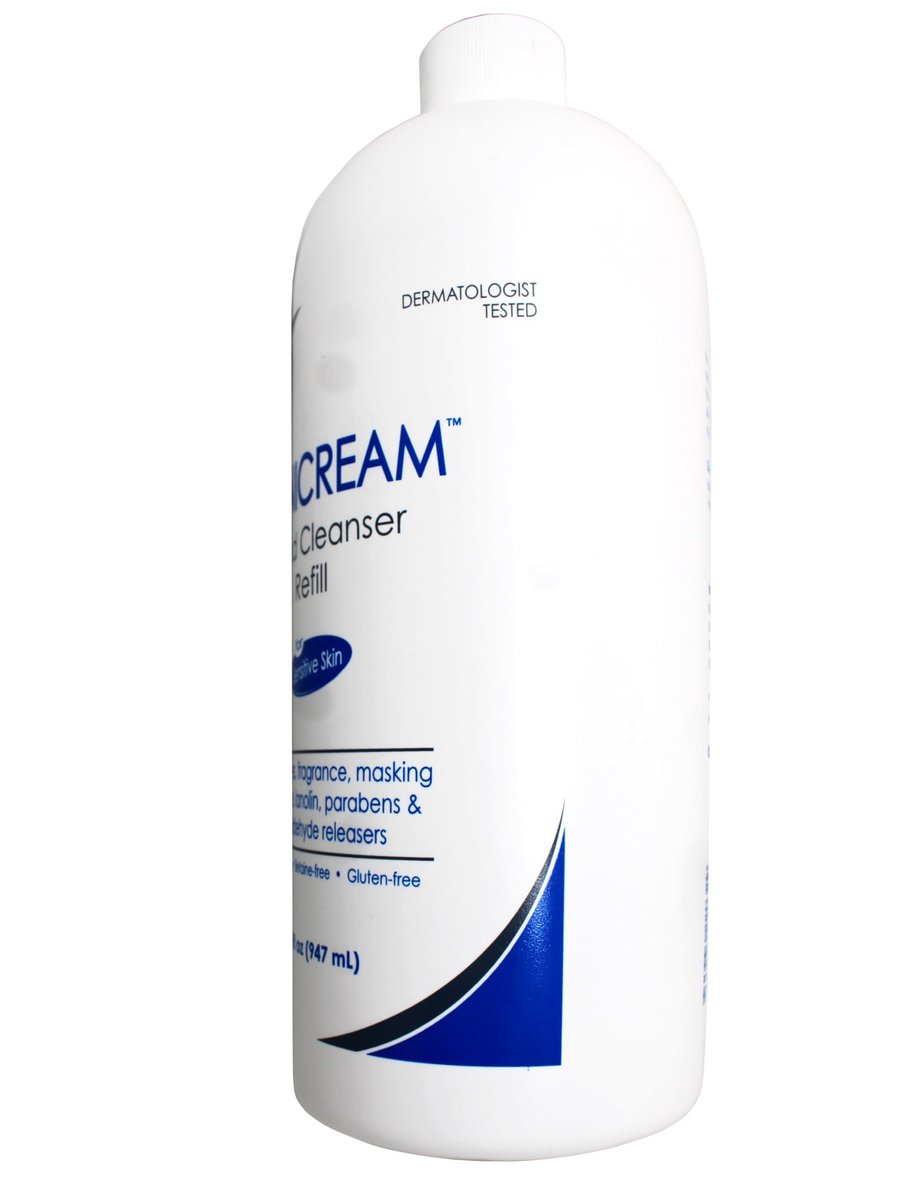 Vanicream Free & Clear Liquid Cleanser Refill 32 oz (Pack of 2) – Gentle, Non-Irritating Facial & Body Cleanser Avelisse