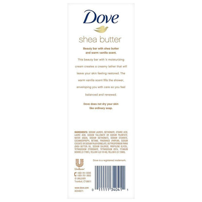 Dove Purely Pampering Shea Butter Bar Soaps, Warm Vanilla Scent, 16 Bars (64 oz) Avelisse