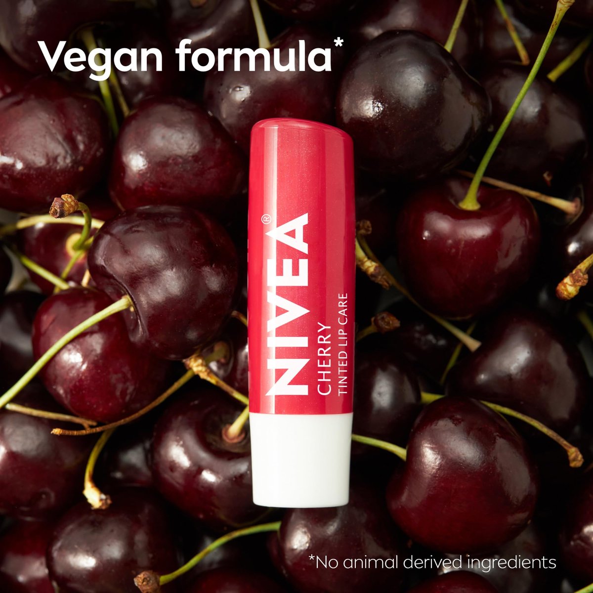 NIVEA Cherry Lip Care Tinted Lip Balm with Shea Butter, Nourishing Oils and Vitamin C & E – 3-in-1 Moisture, Repair and Color, 0.17 oz Stick (Pack of 6) - görsel 15