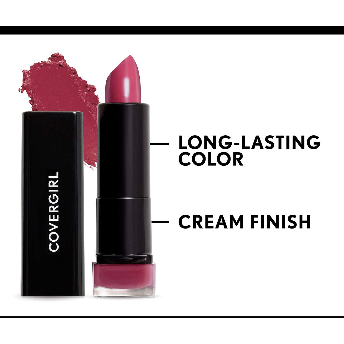COVERGIRL Exhibitionist Lipstick Cream - Sultry Sienna 250 - Longwear Cream Lipstick, 0.12 oz - görsel 3