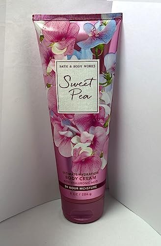 Bath & Body Works Sweet Pea Ultra Shea Body Cream - 8 oz | Rich Moisturizer Avelisse