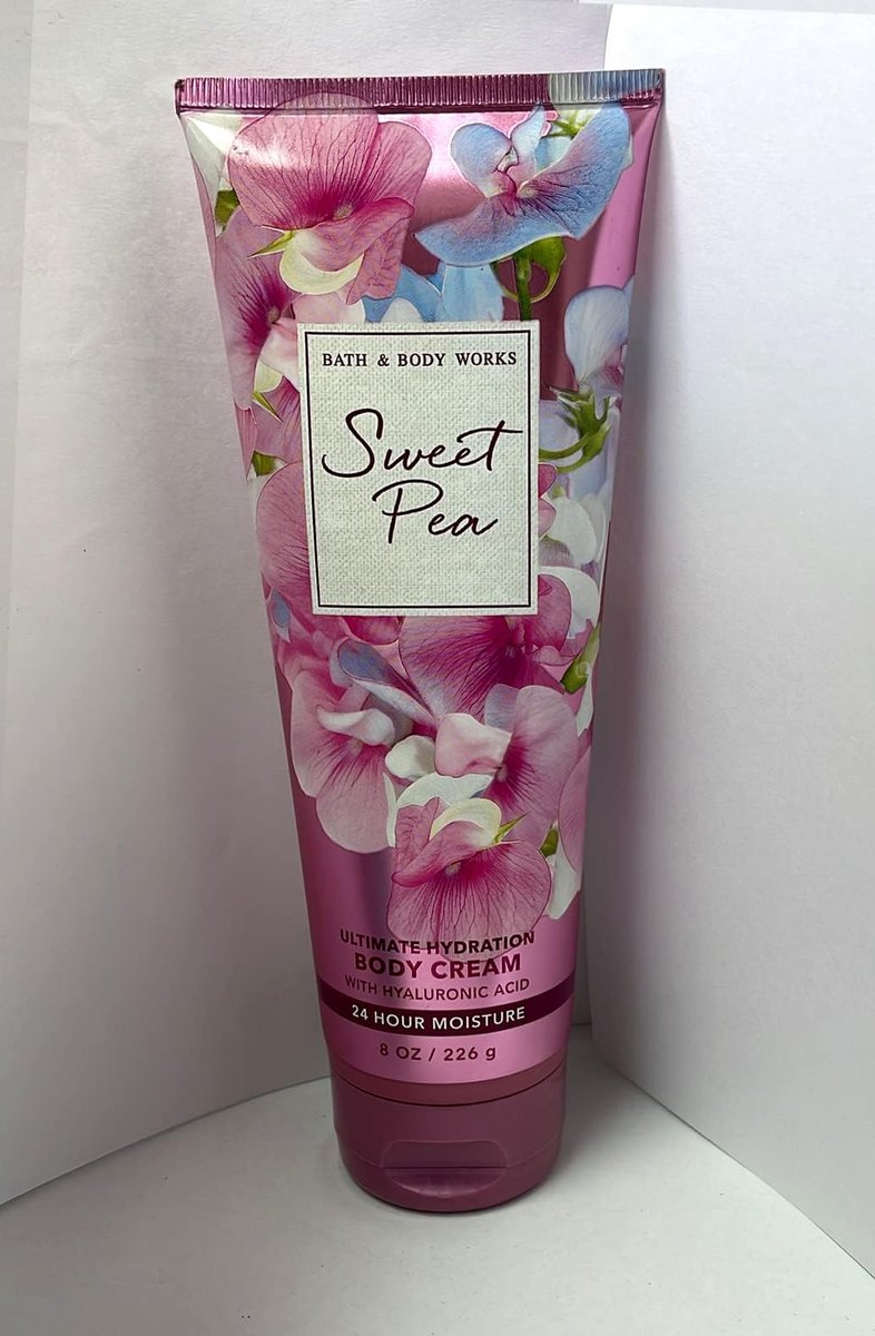 Bath & Body Works Sweet Pea Ultra Shea Body Cream - 8 oz | Rich Moisturizer Avelisse