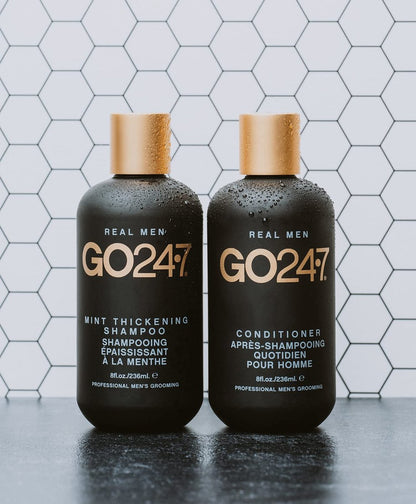 GO247 Mint Thickening Shampoo – Energizing Daily Cleanser with Peppermint & Menthol – Helps Support Fuller, Thicker-Looking Hair – Fresh Mint Scent, 8 Fl Oz Avelisse