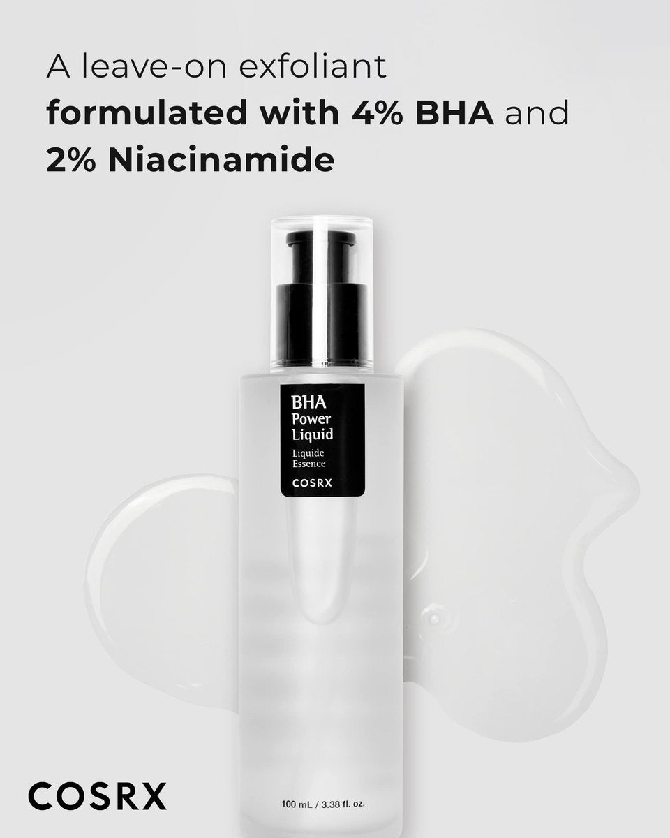 COSRX Niacinamide 2% + BHA 4% Blackhead Exfoliant Toner - 3.38 fl.oz / 100ml, Korean Toner for Blackhead Removal & Pore Minimizing, All Skin Types Avelisse