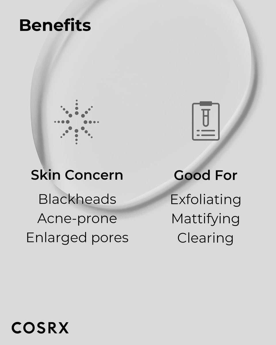 COSRX Niacinamide 2% + BHA 4% Blackhead Exfoliant Toner - 3.38 fl.oz / 100ml, Korean Toner for Blackhead Removal & Pore Minimizing, All Skin Types Avelisse