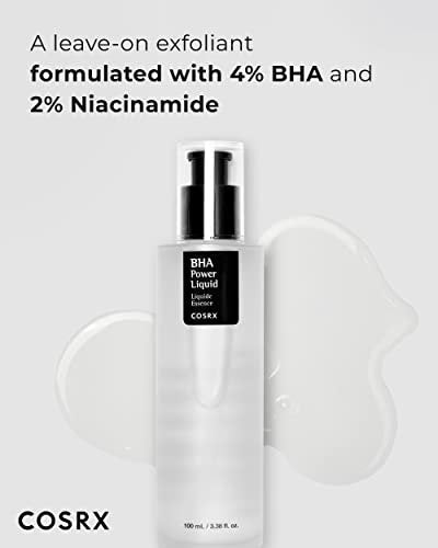 COSRX Niacinamide 2% + BHA 4% Blackhead Exfoliant Toner - 3.38 fl.oz / 100ml, Korean Toner for Blackhead Removal & Pore Minimizing, All Skin Types Avelisse