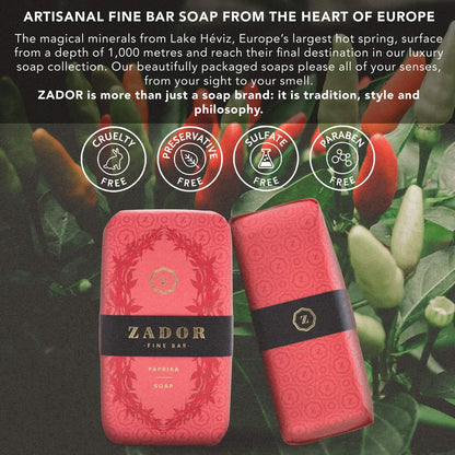 Zador Luxury Scented Soap Paprika – Handmade Artisan Bar for Bath & Body