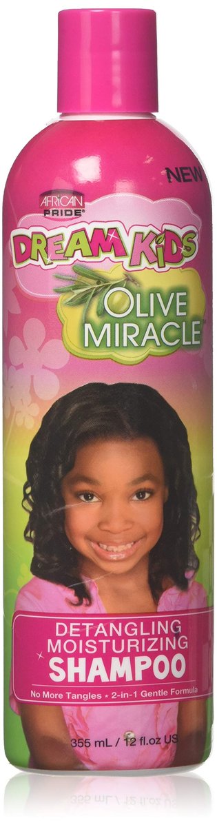 African Pride Dream Kids Olive Miracle Detangling Shampoo 12oz (6 Pack) Avelisse