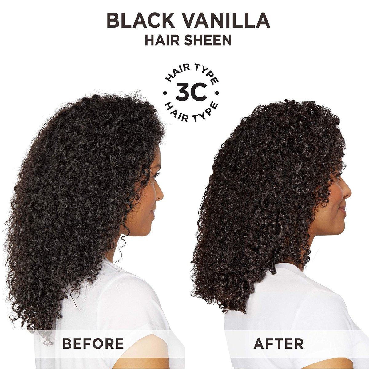 Carol's Daughter Black Vanilla Hair Sheen for Curly, Wavy & Natural Hair - Moisturizing Shine Spray for Dry, Dull or Brittle Hair, 4.3 Fl Oz - görsel 7
