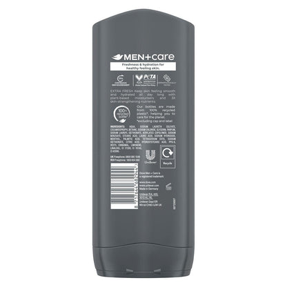 Dove Men+Care Refreshing Extra Fresh 3-In-1 Hair, Body And Face Wash Pack Of 6 - 400 ml Each