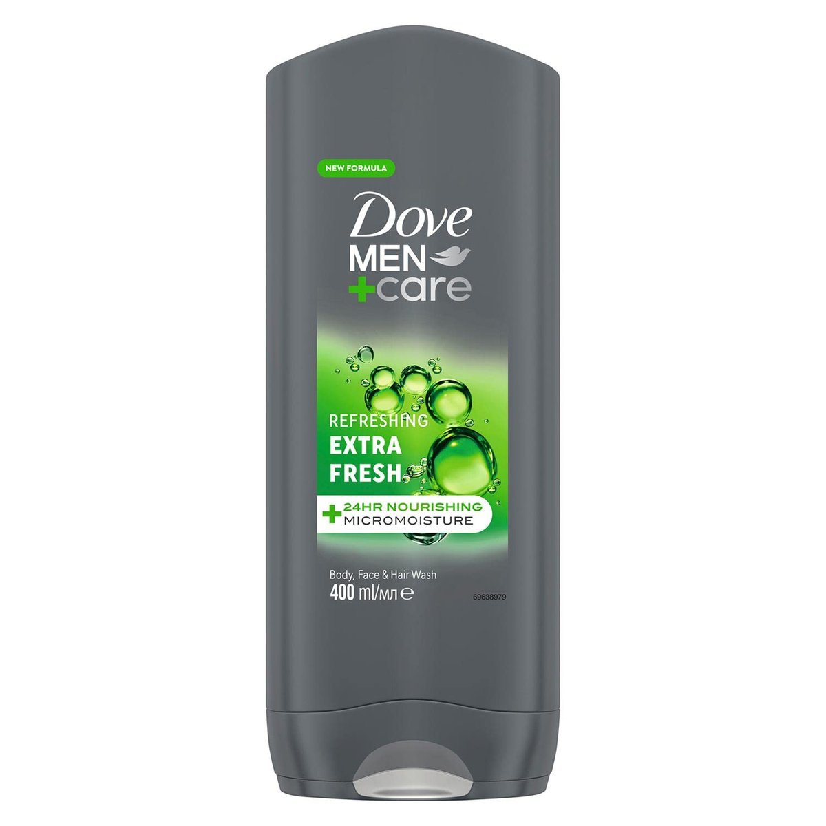 Dove Men+Care Refreshing Extra Fresh 3-In-1 Hair, Body And Face Wash Pack Of 6 - 400 ml Each - görsel 3