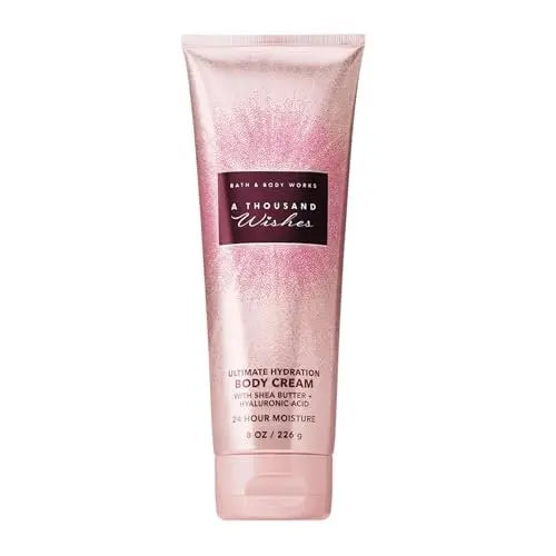 Bath & Body Works A Thousand Wishes Body Cream – Ultimate Hydration Moisturizer with Shea Butter & Hyaluronic Acid, Prosecco and Peony Scent, 8 oz Avelisse
