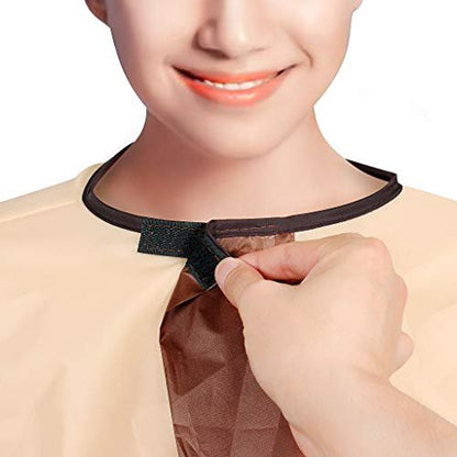 ewinever Waterproof Hair Cutting Cape - Foldable Salon Barber Cape for Adults (Yellow)
