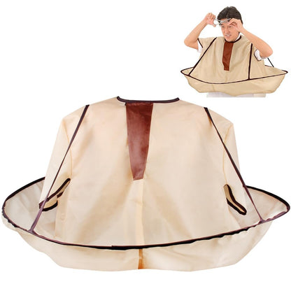ewinever Waterproof Hair Cutting Cape - Foldable Salon Barber Cape for Adults (Yellow)