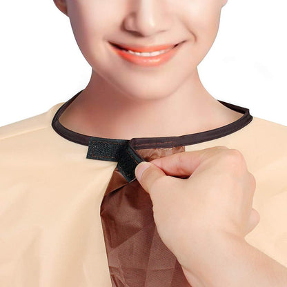 ewinever Waterproof Hair Cutting Cape - Foldable Salon Barber Cape for Adults (Yellow)