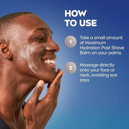 NIVEA MEN Maximum Hydration Post Shave Balm with Provitamin B5 and Aloe Vera, 3.3 Fl Oz (Pack of 3) Avelisse