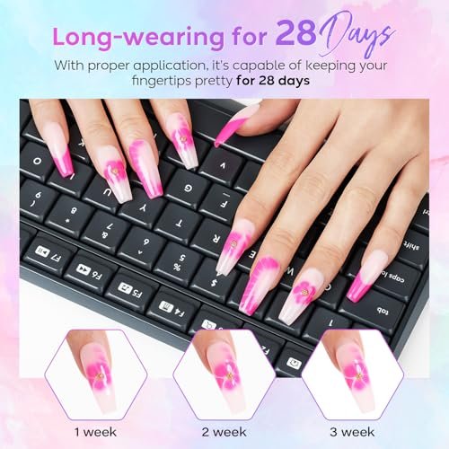 AIMEILI Gel Nail Polish No Wipe Top and Base Coat Set – 2 x 10ml, Shine Finish, Long Lasting, Soak Off - görsel 12
