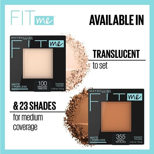 Maybelline Fit Me Matte + Poreless Pressed Face Powder Makeup & Setting Powder - Sun Beige (310), 0.29 oz - görsel 6