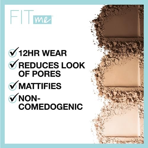 Maybelline Fit Me Matte + Poreless Pressed Face Powder Makeup & Setting Powder - Sun Beige (310), 0.29 oz - görsel 4