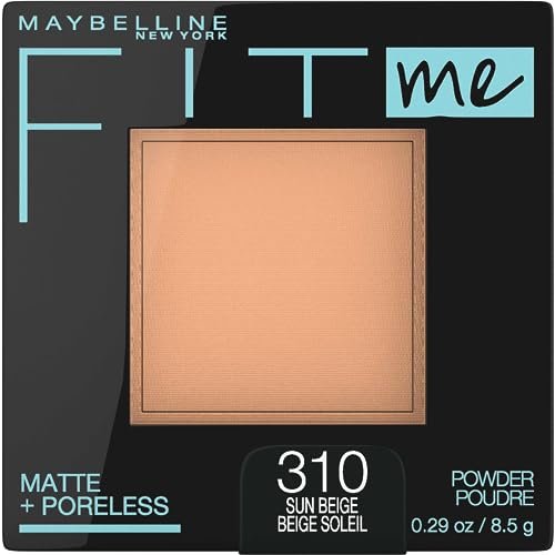Maybelline Fit Me Matte + Poreless Pressed Face Powder Makeup & Setting Powder - Sun Beige (310), 0.29 oz - görsel 2