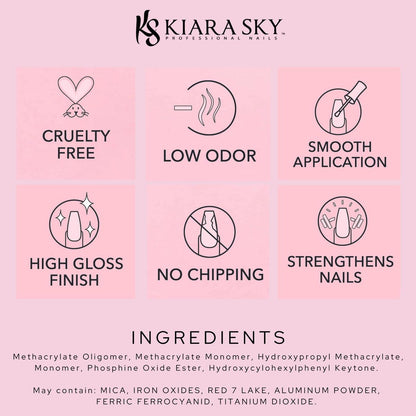 KIARA SKY Soak Off Gel Nail Polish - Glamour 101 (G425) - 0.5 fl oz