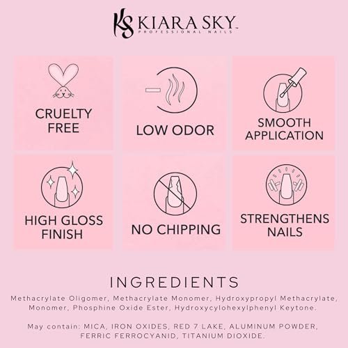 KIARA SKY Soak Off Gel Nail Polish - Glamour 101 (G425) - 0.5 fl oz - görsel 16