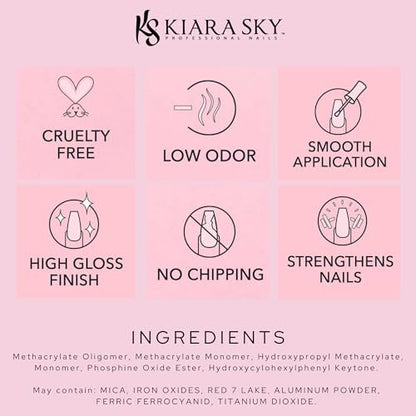 KIARA SKY Soak Off Gel Nail Polish - Glamour 101 (G425) - 0.5 fl oz