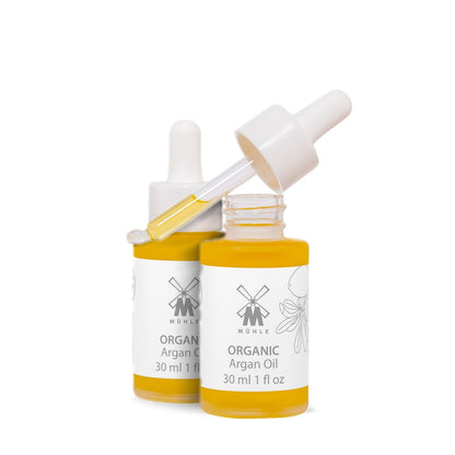 MÜHLE Organic Argan Oil - Nourishing Face & Body Serum for Dry Skin, BDIH Certified, Vegan, 30ml
