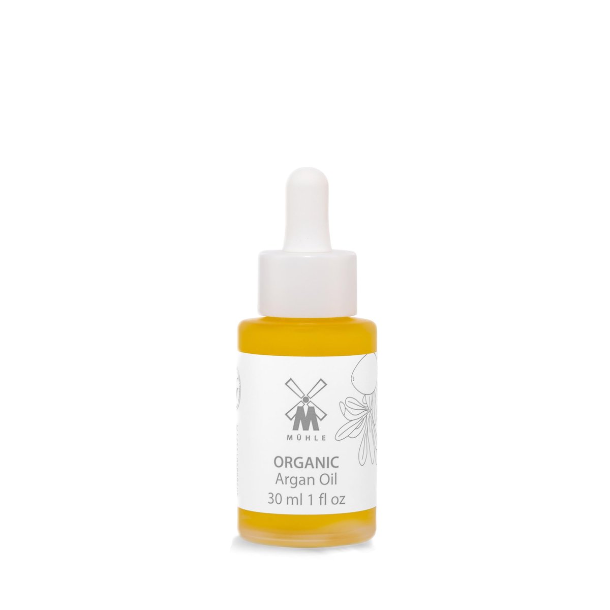 MÜHLE Organic Argan Oil - Nourishing Face & Body Serum for Dry Skin, BDIH Certified, Vegan, 30ml - görsel 1