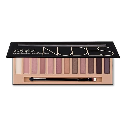 L.A. Girl Beauty Brick Eyeshadow - Nudes (0.42 oz) - Highly Pigmented Neutral Eyeshadow Palette - görsel 4