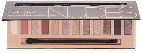 L.A. Girl Beauty Brick Eyeshadow - Nudes (0.42 oz) - Highly Pigmented Neutral Eyeshadow Palette - görsel 12
