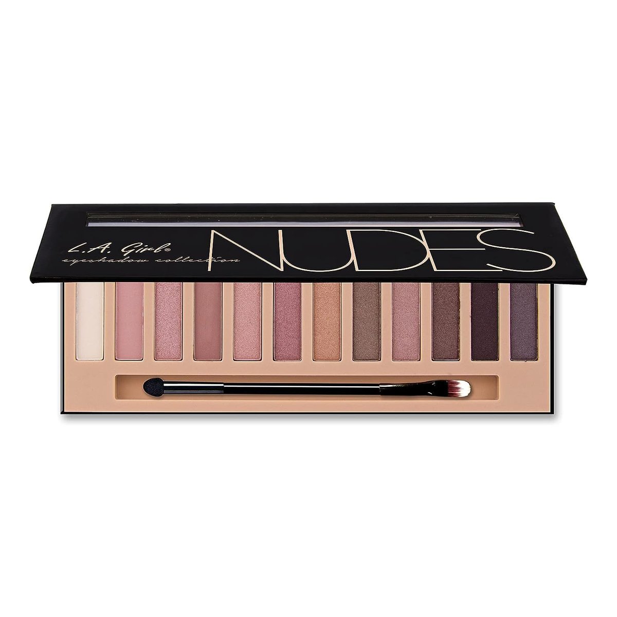 L.A. Girl Beauty Brick Eyeshadow - Nudes (0.42 oz) - Highly Pigmented Neutral Eyeshadow Palette - görsel 3