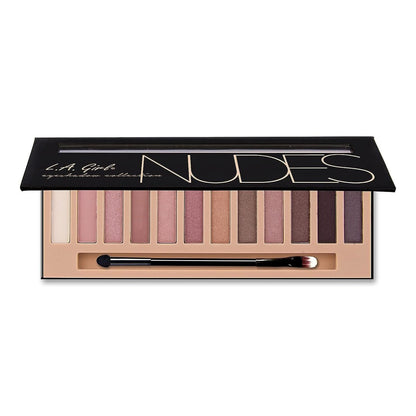 L.A. Girl Beauty Brick Eyeshadow - Nudes (0.42 oz) - Highly Pigmented Neutral Eyeshadow Palette