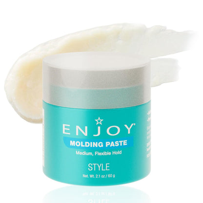 Enjoy Molding Paste – Medium Flexible Hold & Incredible Shine, Non-Greasy Moveable Texture, 2.1 oz Avelisse