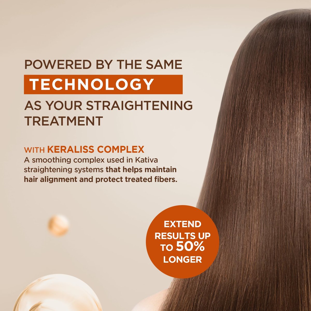 KATIVA Brazilian Post Straightening Treatment Kit – Shampoo, Conditioner & Mask with Keraliss Complex & Vegetal Keratin – Helps Prolong Straightening Up to 18 Weeks – 8.45 Fl Oz Each Avelisse