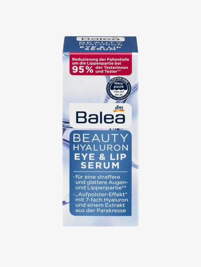 Balea Beauty Effect Eye-Contour & Lip Serum - Smoothing, Firming, Long-Lasting Moisture - 15ml