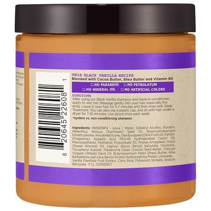 Carol's Daughter Black Vanilla Hair Smoothie - Shea Butter Hair Mask for Dry, Curly, Wavy, and Natural Hair, 8 oz