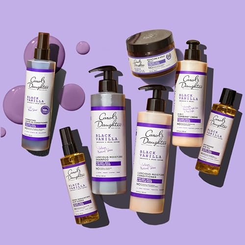 Carol's Daughter Black Vanilla Hair Smoothie - Shea Butter Hair Mask for Dry, Curly, Wavy, and Natural Hair, 8 oz - görsel 6