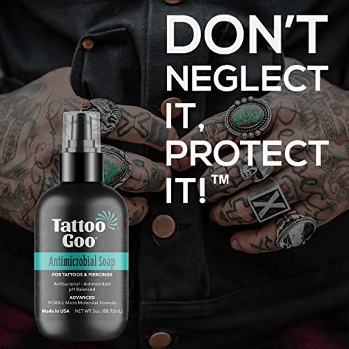 Tattoo Goo Cleansing Soap – pH Balanced Tattoo & Piercing Aftercare, 3 oz – Fragrance-Free, No Residue - görsel 8