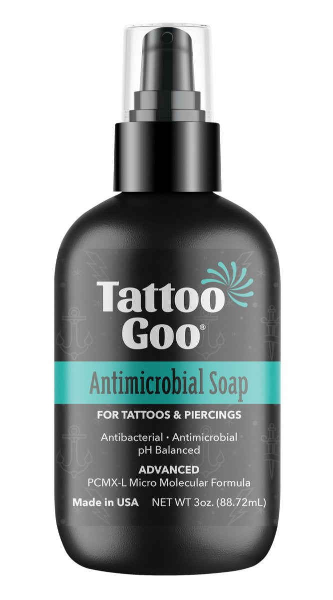 Tattoo Goo Cleansing Soap – pH Balanced Tattoo & Piercing Aftercare, 3 oz – Fragrance-Free, No Residue - görsel 1