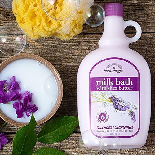Village Naturals Bath Shoppe Moisturizing Lavender Chamomile Milk Bath - Hydrates Skin with Shea Butter & Vitamin E, Pack of 2 (28 fl oz Each) - görsel 5