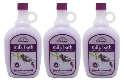 Village Naturals Therapy Bath Milk Ultra-Moist Lavender & Chamomile, 28 oz (3-Pack) Avelisse