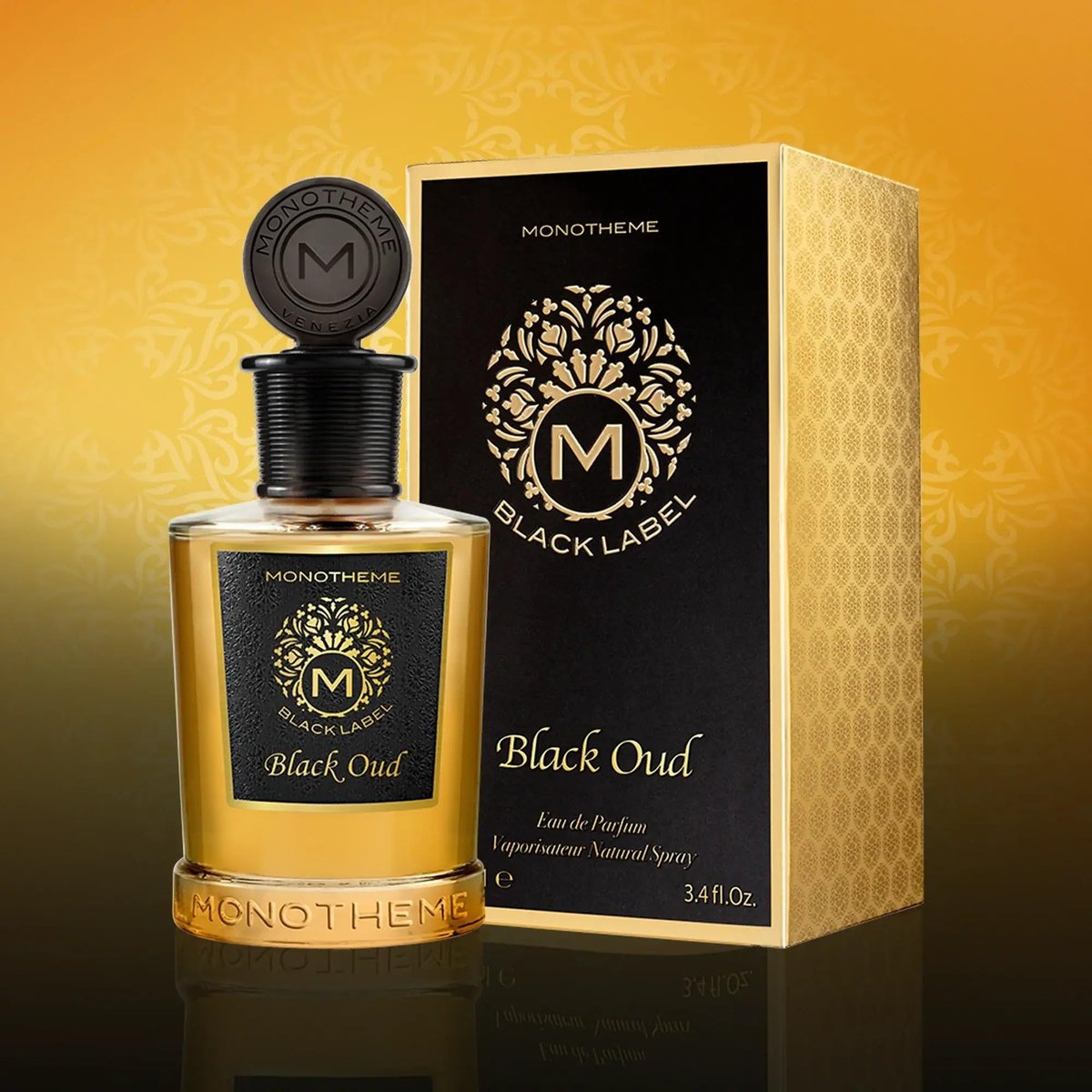 Monotheme Black Oud Eau de Parfum for Men - 3.4 oz (100 ml) - Woody Spicy Fragrance - görsel 7